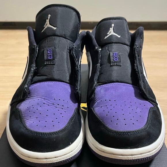 Size 8.5 - Air Jordan 1 Low Court Purple OG Men's 553558-125 RARE - Picture 4 of 8
